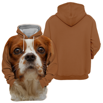 Unisex Honden Hoodie | King Charles Spaniel English Toy