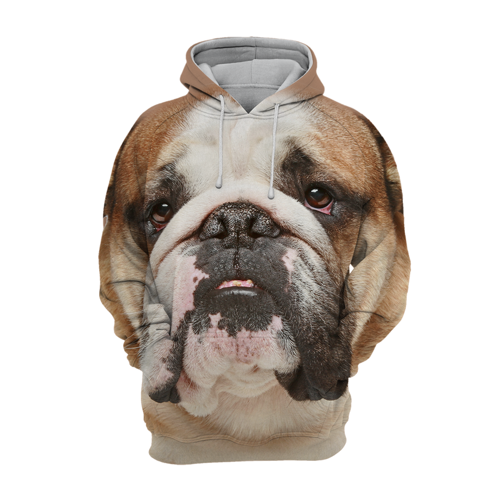 Unisex Honden Hoodie | English Bulldog / Pitbull