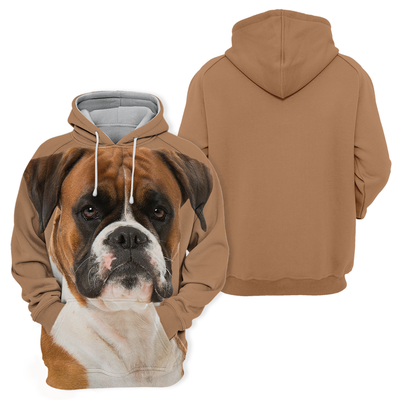 Unisex Honden Hoodie | Boxer Quiet