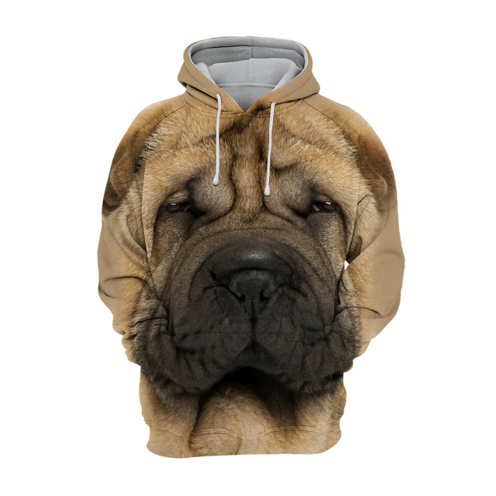 Unisex Honden Hoodie | Sharpei