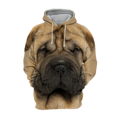 Unisex Honden Hoodie | Sharpei