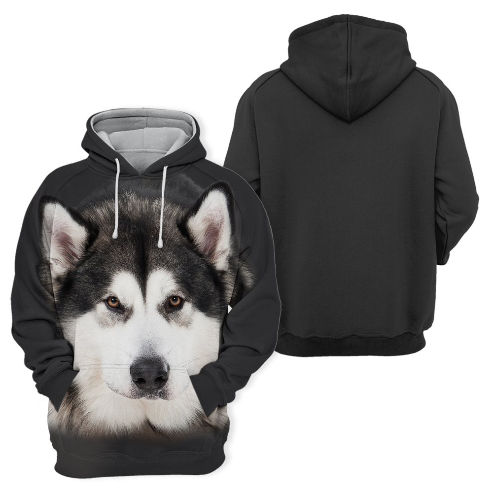 Unisex Honden Hoodie | Alaskan Husky Quiet