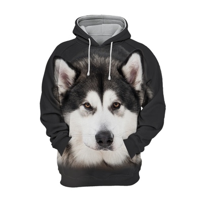 Unisex Honden Hoodie | Alaskan Husky Quiet