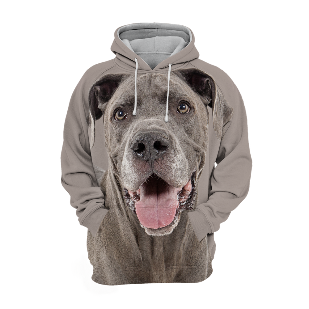 Unisex Honden Hoodie | Great Dane Happy