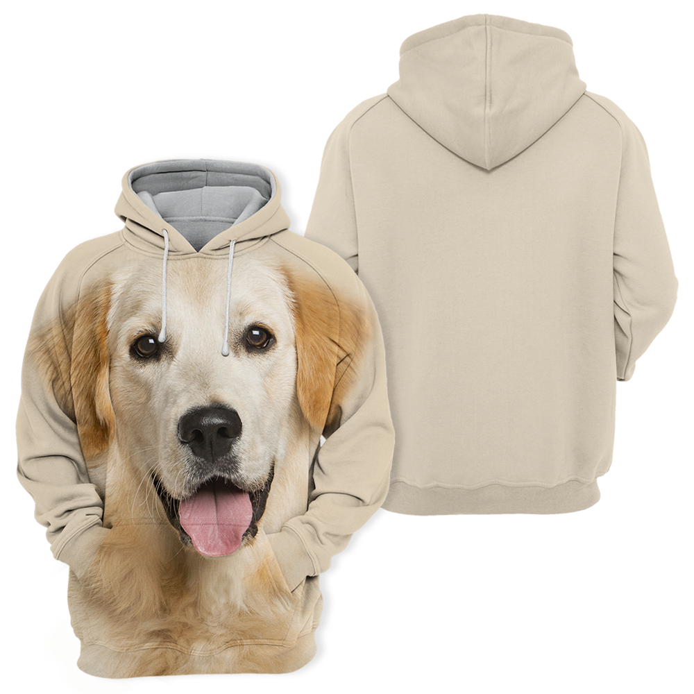 Unisex Honden Hoodie | Golden Retriever Lovely