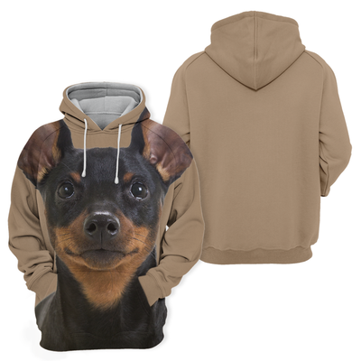 Unisex Honden Hoodie | Miniature Pinscher Puppy