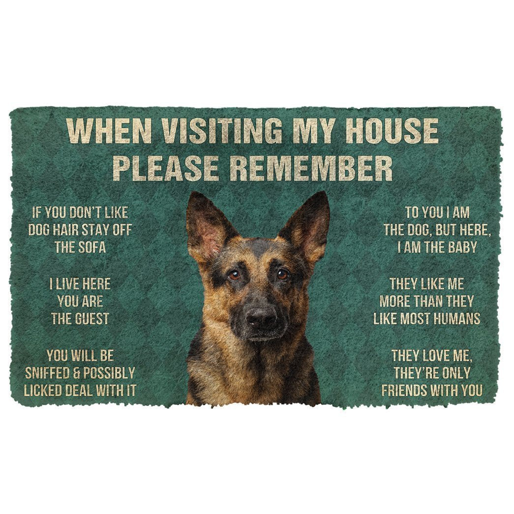 Vergeet Niet! German Shepard??£¤s Huis Regels Deurmat