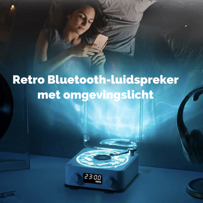 Golven Retro Bluetooth Platenspeler voor Vinylplaten