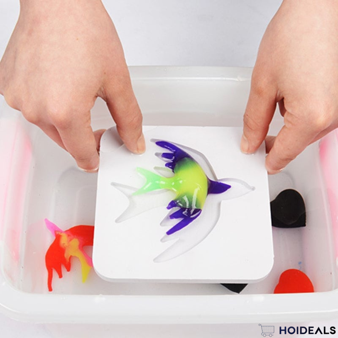 🦀Magisch Water ELF, Kinderen Handgemaakte Aqua Gel Sensory Speelgoed Set