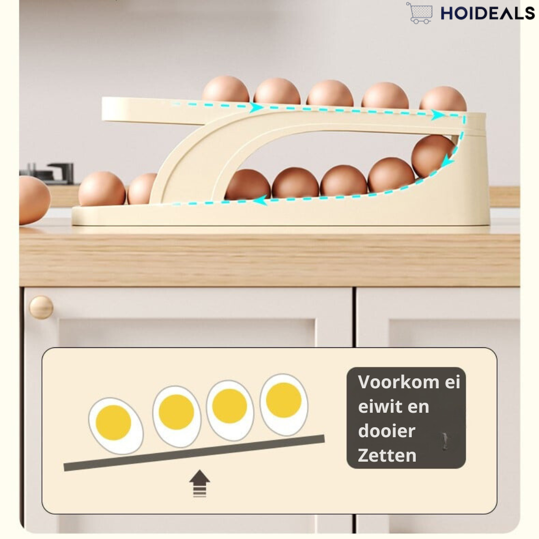 2025 Nieuwe automatische Roll-Down eierdispenser met dubbele laag