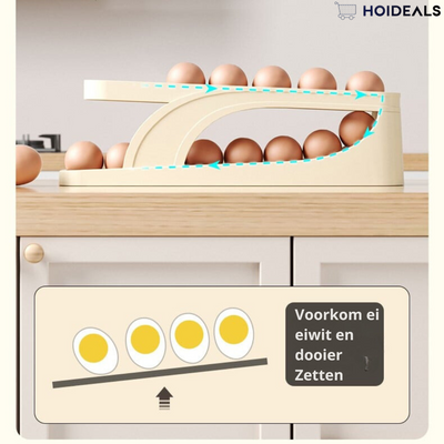 2025 Nieuwe automatische Roll-Down eierdispenser met dubbele laag