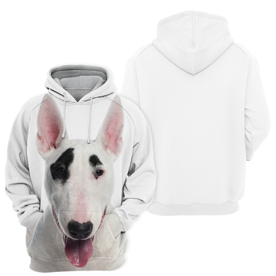 Unisex Honden Hoodie | Bull Terrier Puppy