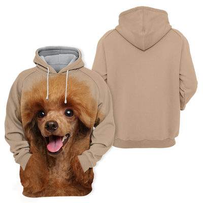 Unisex Honden Hoodie | Toy Poodle Happy