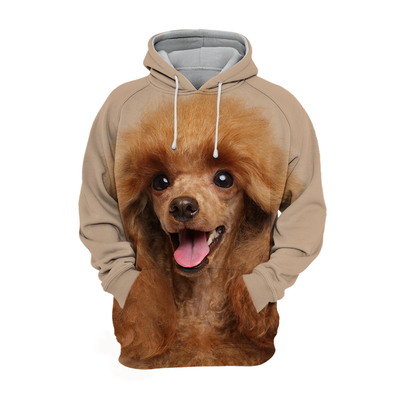 Unisex Honden Hoodie | Toy Poodle Happy