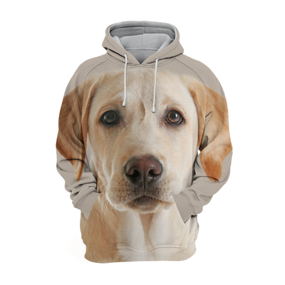 Unisex Honden Hoodie | Labrador Yellow Cute