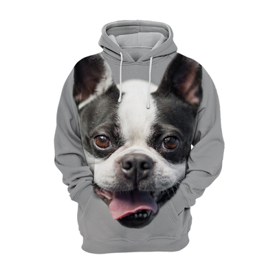 Unisex Honden Hoodie | Boston Terrier Lovely