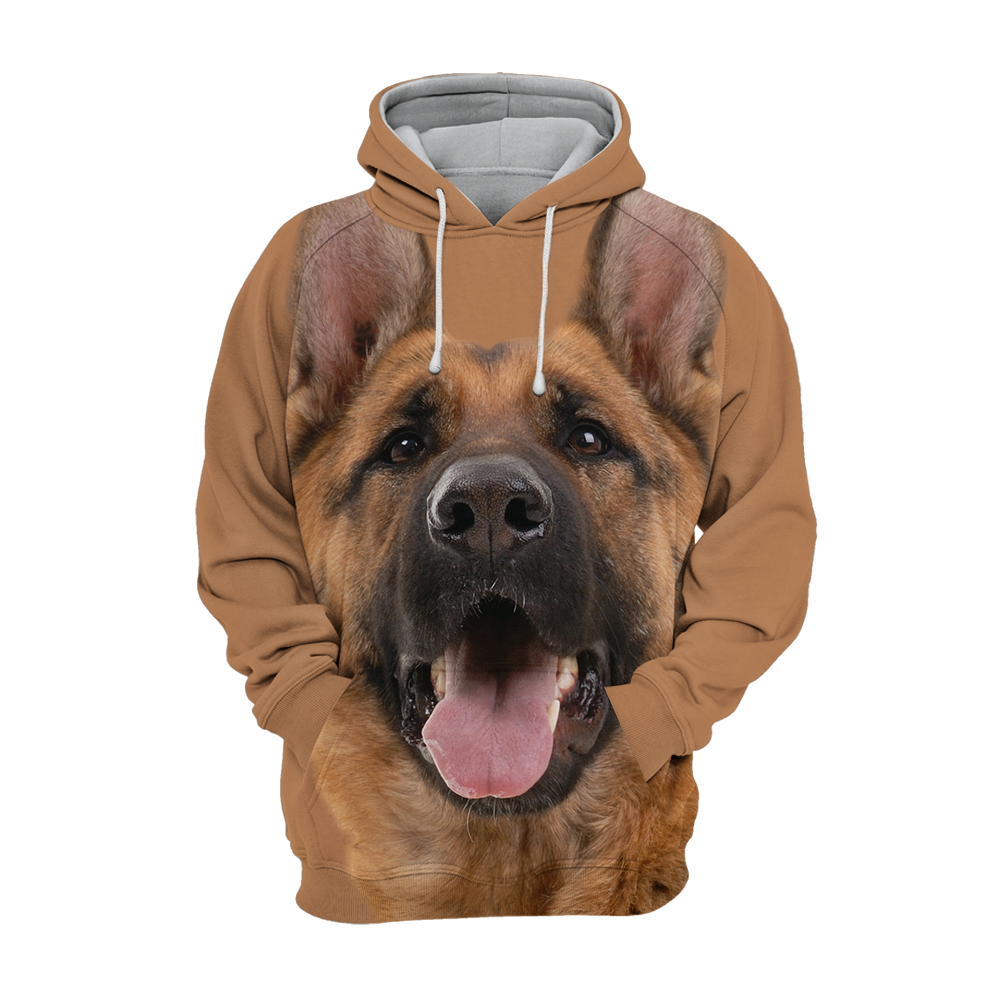 Unisex Honden Hoodie | German Shepherd Laugh