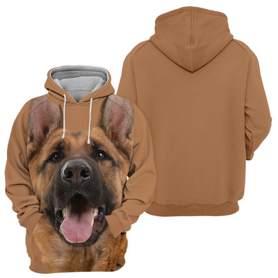 Unisex Honden Hoodie | German Shepherd Laugh