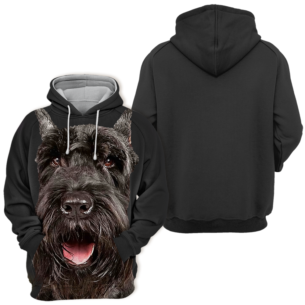 Unisex Honden Hoodie | Giant Schnauzer Happy