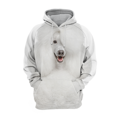 Unisex Honden Hoodie | Royal Poodle Wit