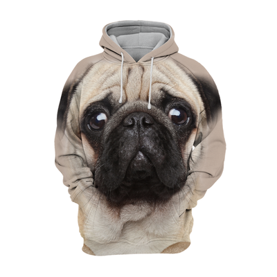 Unisex Honden Hoodie | Pug