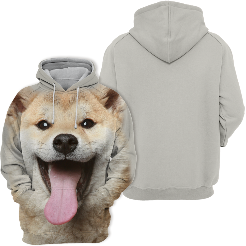 Unisex Honden Hoodie | Shiba Inu Akita Laugh