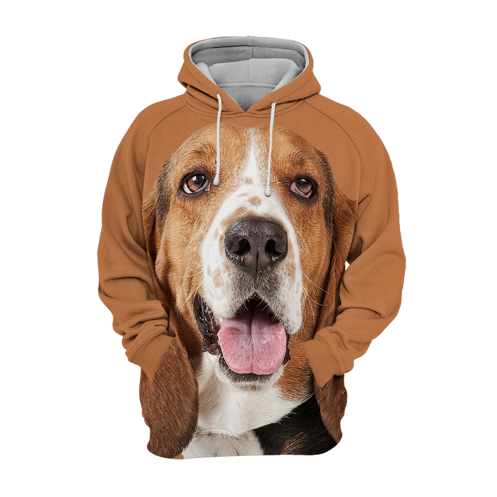 Unisex Honden Hoodie | Basset Hound