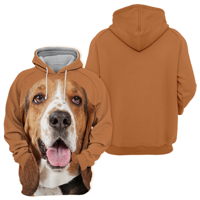 Unisex Honden Hoodie | Basset Hound