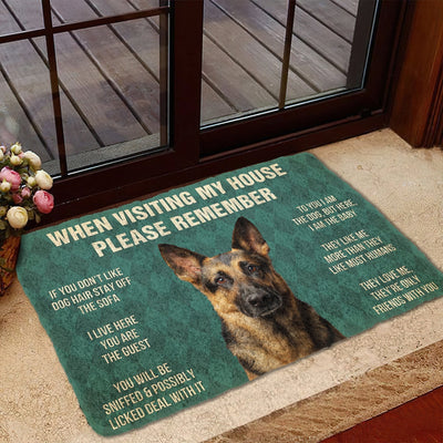 Vergeet Niet! German Shepard??£¤s Huis Regels Deurmat