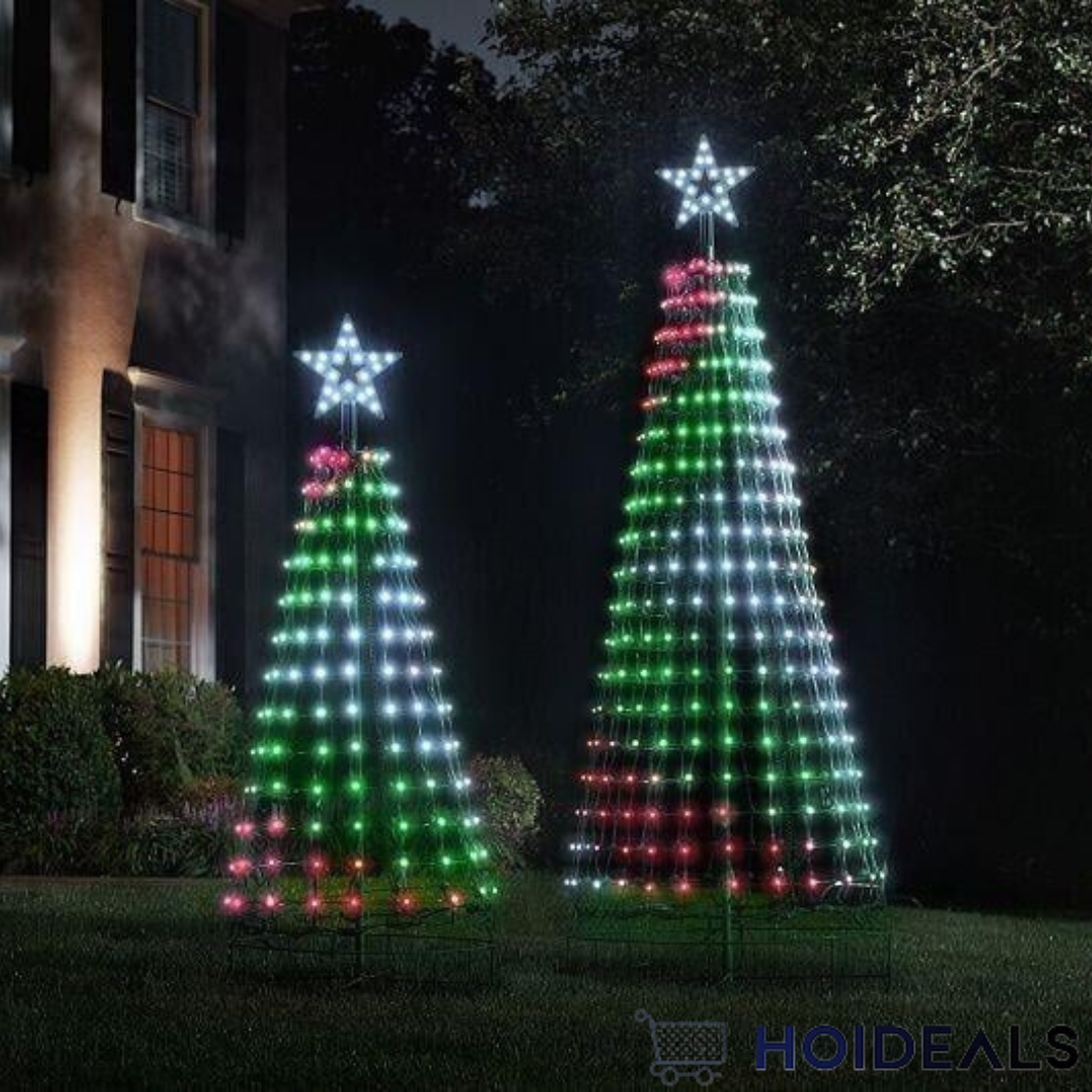 HolidayGlow - Geanimeerde kerstboom voor buiten met veelkleurige LED's