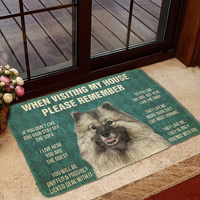 Vergeet Niet! Keeshond Huis Regels Deurmat