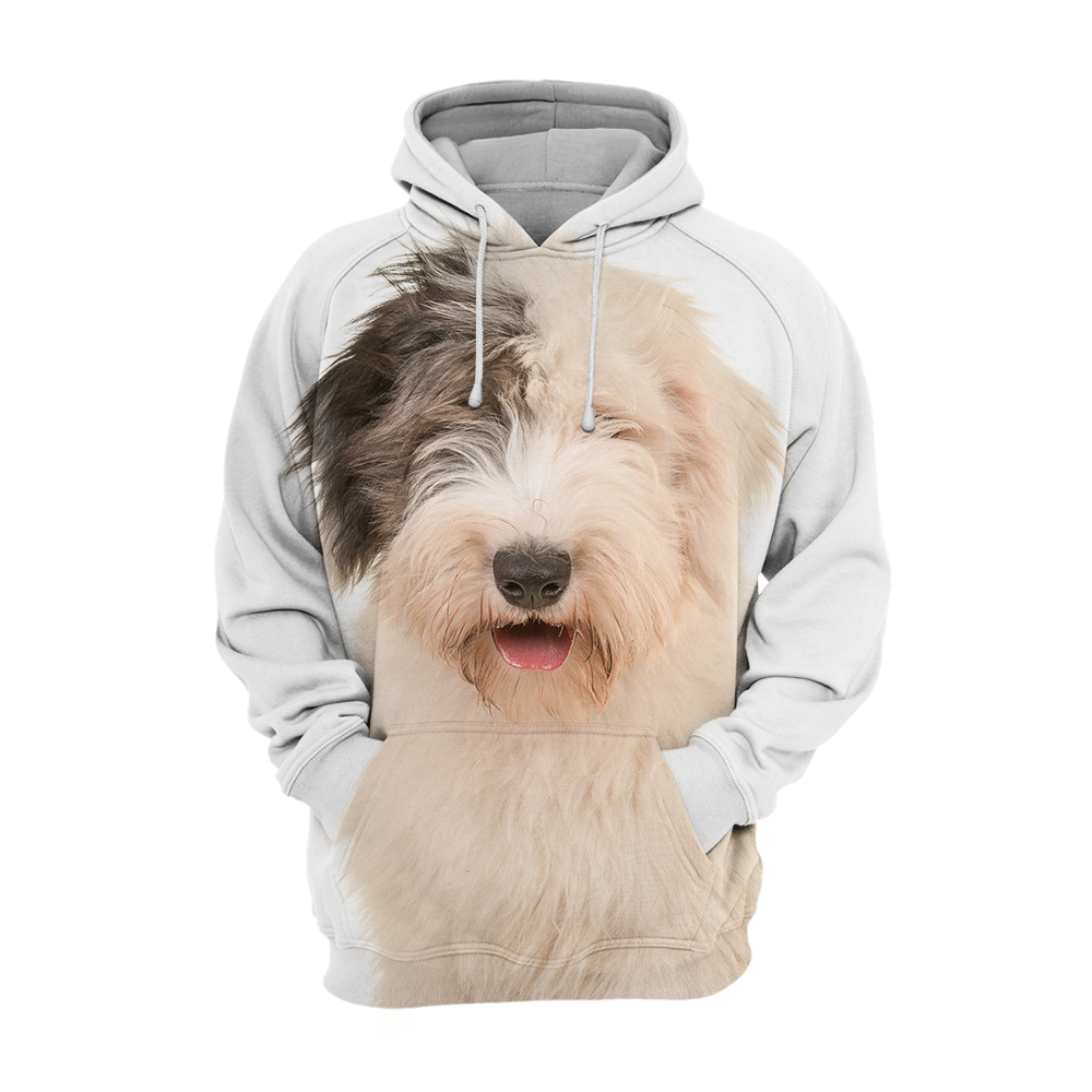 Unisex Honden Hoodie | Old English Sheepdog Smile