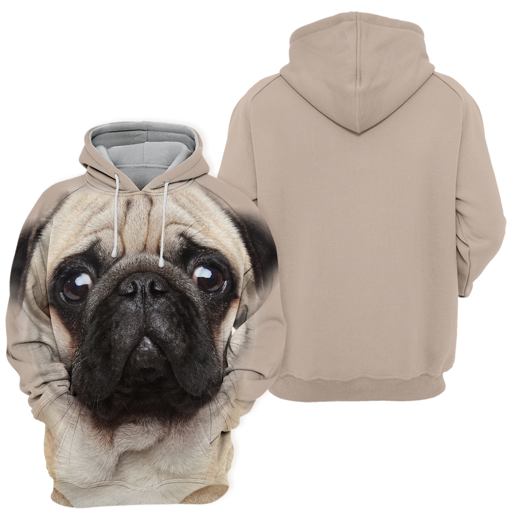 Unisex Honden Hoodie | Pug