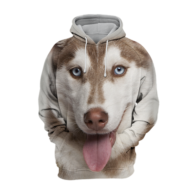 Unisex Honden Hoodie | Alaskan Husky Puppy