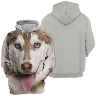 Unisex Honden Hoodie | Alaskan Husky Puppy