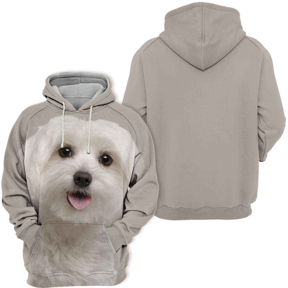 Unisex Honden Hoodie | Maltezer Cute