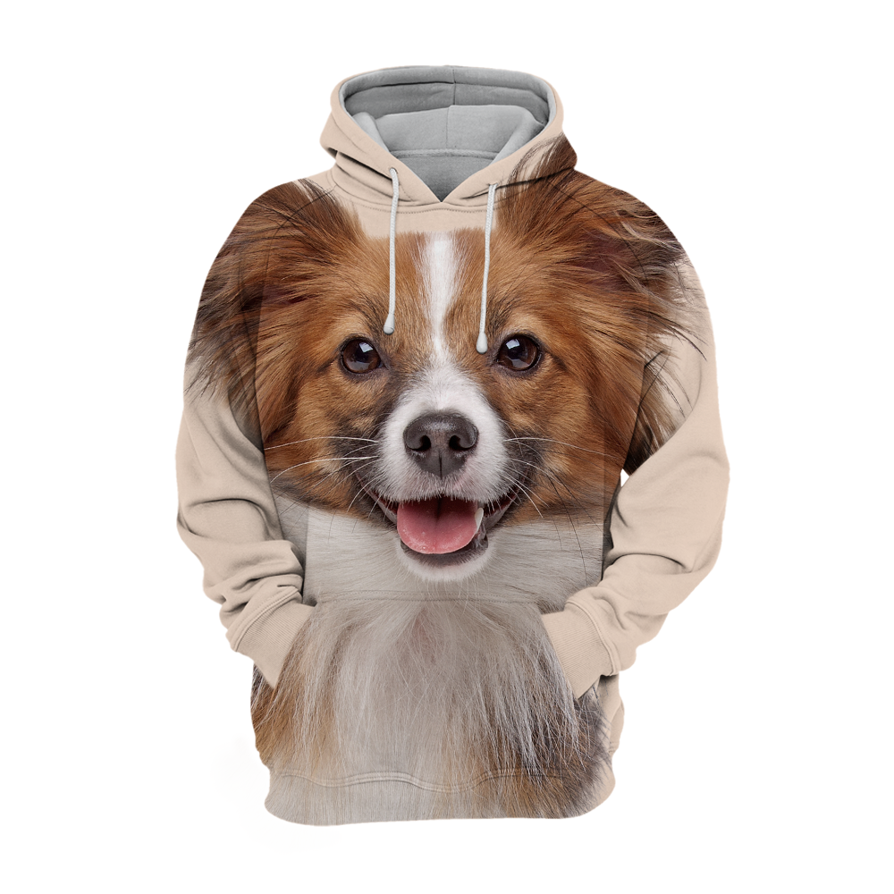 Unisex Honden Hoodie | Papillon Butterfly