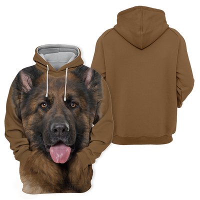 Unisex Honden Hoodie | German Shepherd Adorable