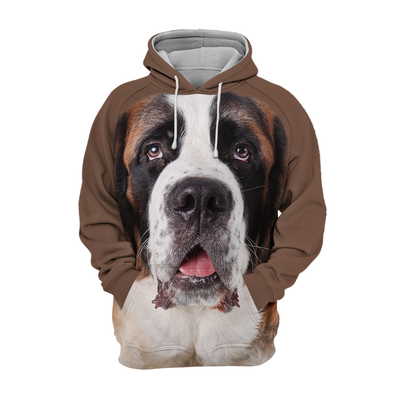 Unisex Honden Hoodie | Saint Bernard Adorable