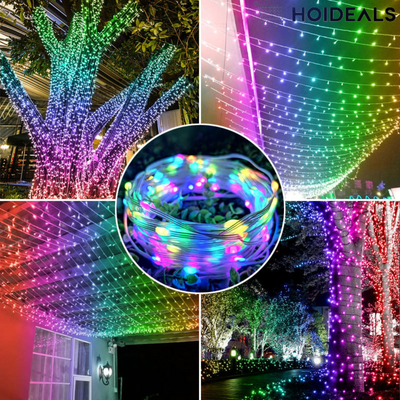 HolidayGlow - Geanimeerde kerstboom voor buiten met veelkleurige LED's