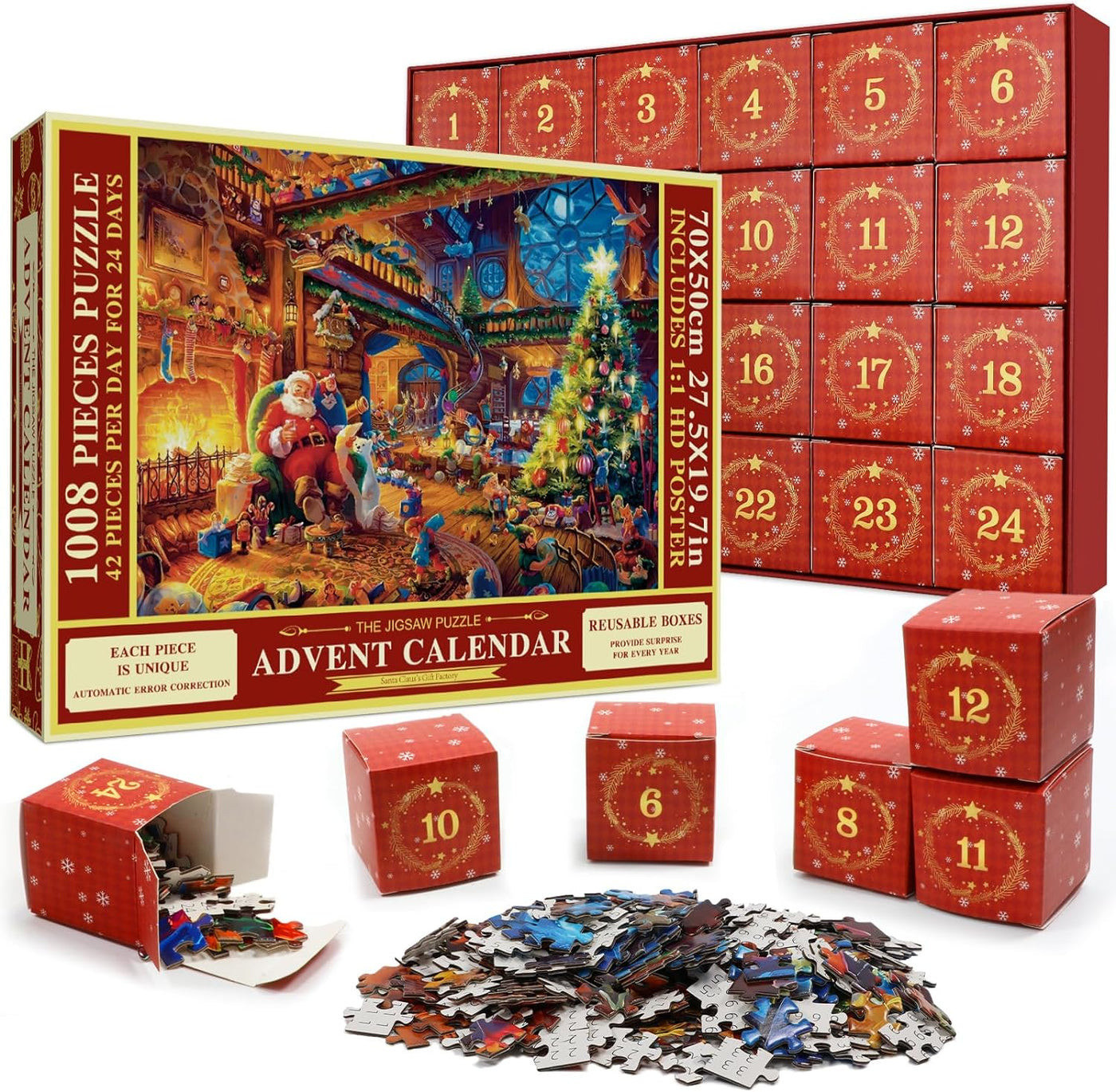 Adventskalender 2024  Kerstlegpuzzels