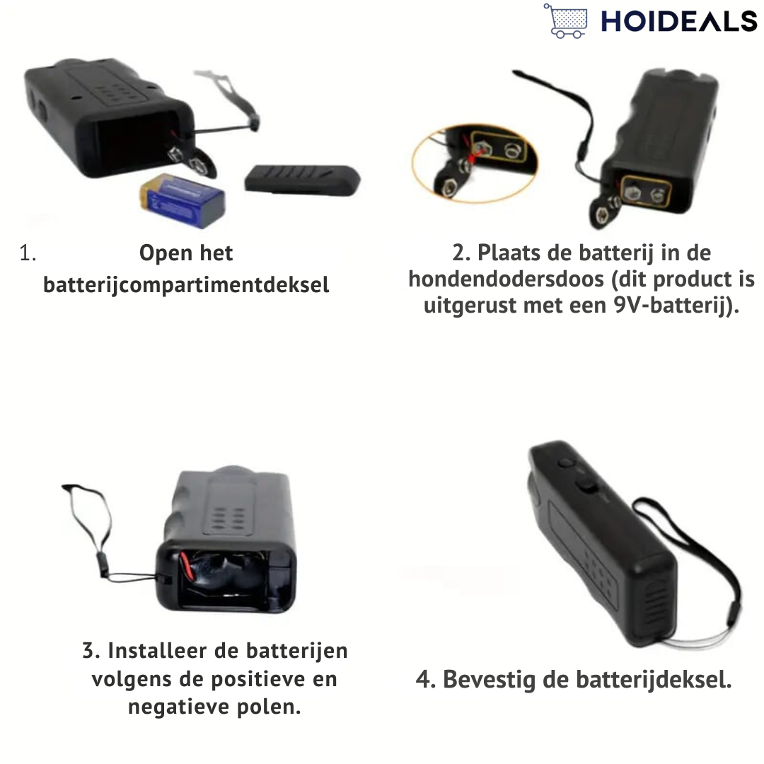 🎅Handheld antiblafcontrole lichtgevende ultrasone hondenafweerder