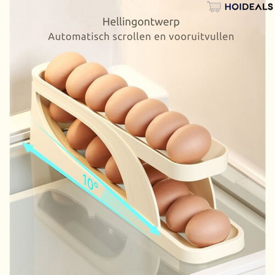 2025 Nieuwe automatische Roll-Down eierdispenser met dubbele laag