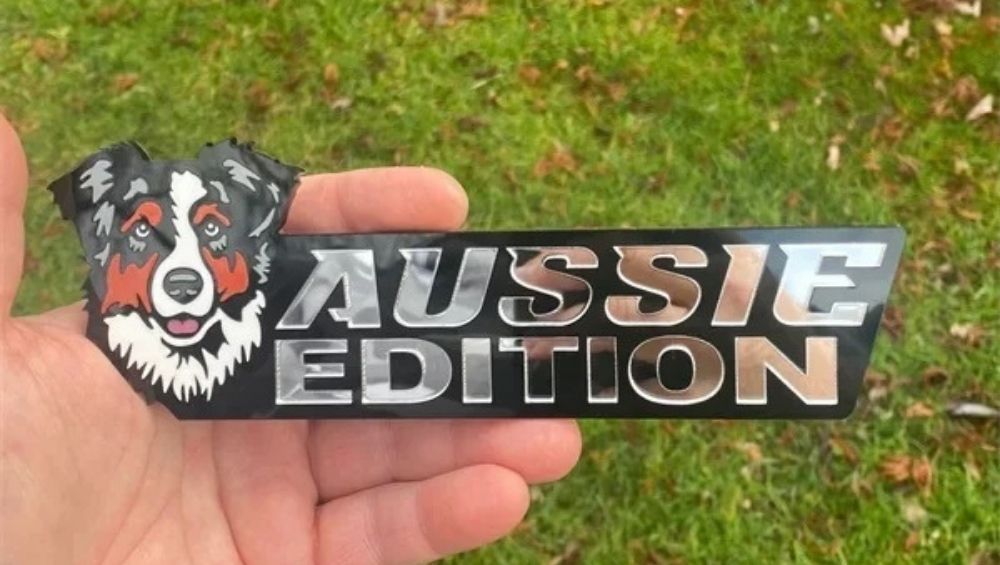 Australische Shepherd Auto Badge Autoembleem