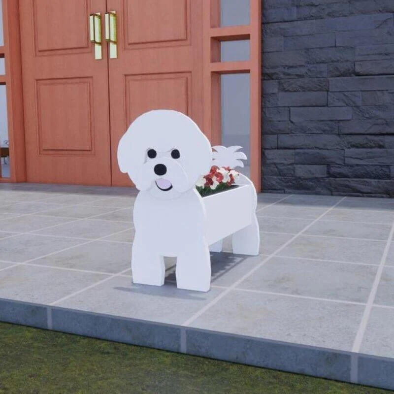 Bichon Frise Planter