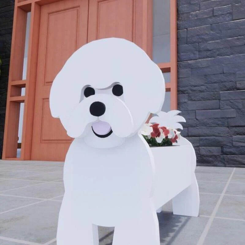 Bichon Frise Planter