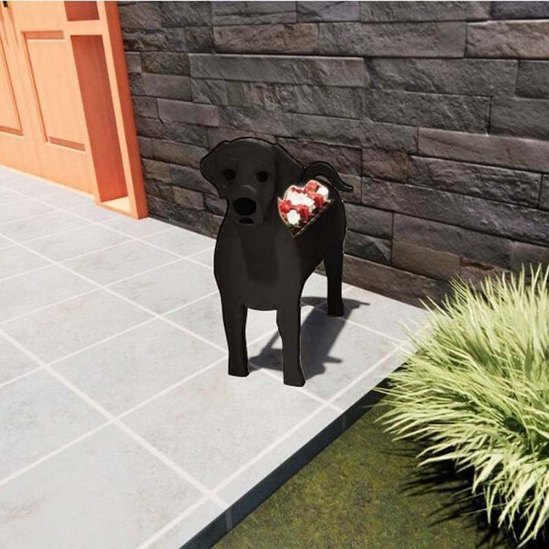 Zwarte Labrador Planter