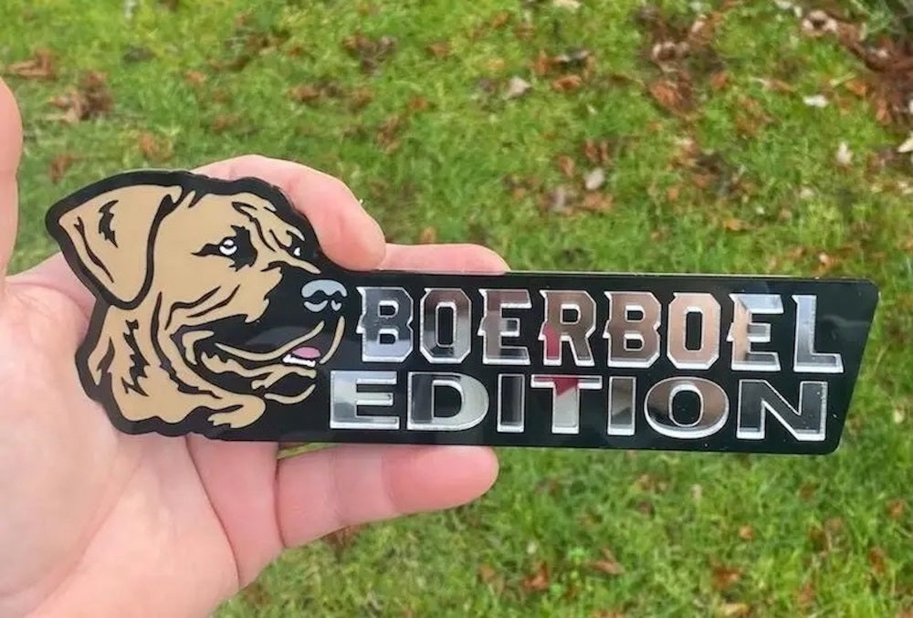 Boerboel Auto Badge Autoembleem