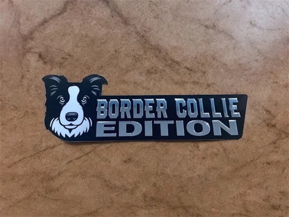 Border Collie Auto Badge Autoembleem