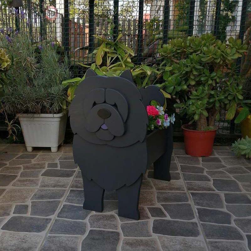 Chow Chow Grijs Planter